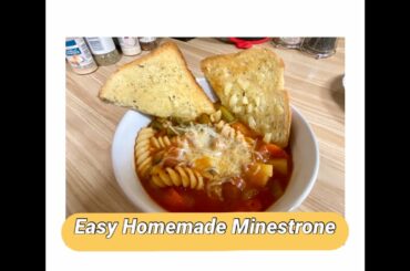 Easy Classic Minestrone Soup Recipe/easy quarantine meal