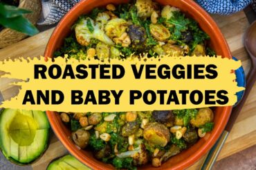 EASY ROASTED CAULIFLOWER, BRUSSELS SPROUT & BABY POTATOES | HEALTHY VEGAN RECIPE