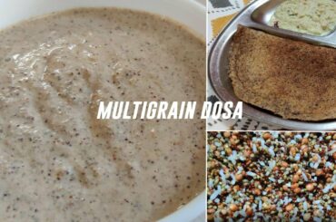 Multigrain Dosa Batter - Protein Rich Breakfast Recipe - Healthy Breakfast Recipe - Vanilla & Spice