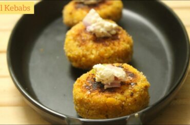 Dal Ke Kebab Recipe - Nutritious Veg Kabab | Healthy Snacks Recipe । Dal Ki Tikki Veg Shammi Kebab