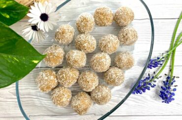 BANANA BITES | HEALTHY AND EASY LOW FAT SNACK | NO BAKE NO SUGAR EASY BANANA BALLS RECIPE