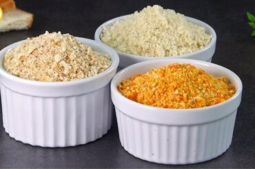 3 Easy and Different Bread Crumbs Recipe for Ramadan by Tiffin Box | How to make Breadcrumbs at home