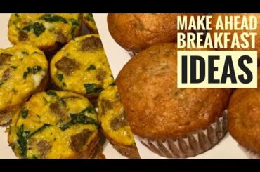 Egg Muffins | Banana Muffins | Make-Ahead Breakfast Ideas for the Week