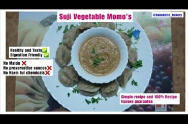 🧿🥟Suji/Rawa Vegetable Momo's🥟🧿 | Easy Recipe| Not Junk food; Healthy food | Healthy and Tasty