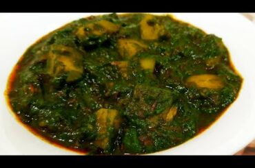 Delicious Spinach Potato Curry Aloo Paalak Masala Healthy Recipes Easy and Perfect Method Indian Veg