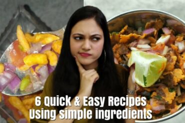 Quick And Easy Chaat/snack Recipes | Simple healthy and unhealthy snacks |  Quick And Easy Recipes|