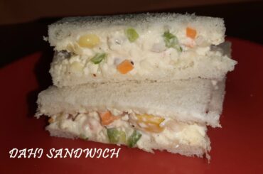 DAHI SANDWICH RECIPE | YOGHURT SANDWICH | QUICK & EASY RECIPE | QUARANTINE RECIPES | AARTI'S KITCHEN