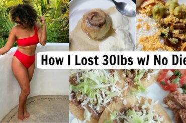 WHAT I EAT IN A DAY TO LOSE WEIGHT! How I lost 30lbs and kept it off!