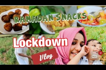 Ramadan vlog 1| Lockdown || Recipes || Mulaku Bajji | Bread Ball | Healthy mixed salad