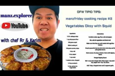 #OFWKSA#Tipid tips#Vegetables Okoy with Squid.   cheap | easy | healthy meals for beginners.