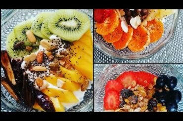 Three Healthy Youghurt Bowls ❤❤❤ | Ramdhan Special | Healthy Sehri ideas