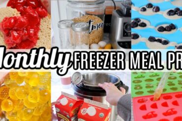 EASY Monthly Freezer Meal Prep | Easy Meals For Large Family