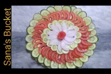 lovely and beautiful salad decoration ideas /🍅🍅/ sana's cooking bucket