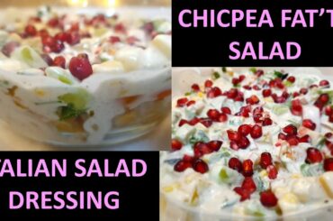 Chicpea Fatteh Salad | Chicpea Salad | Italian Salad Dressing Recipe | Ideas Infinite