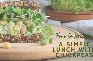Simple Lunch Idea featuring chickpeas!!’