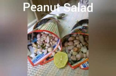 Peanut Salad | Healthy Easy Snack | 5 mins Snack Recipe | Kids Cooking | Fire less Snacks| Peanuts