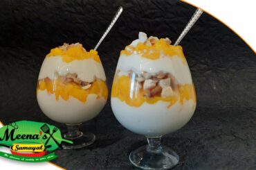 Lockdown Sweet: 1 Mango Parfait | Mango Yogurt Parfait | Healthy Summer Dessert Recipe