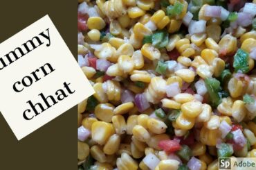 Corn chaat,Corn chatpati, Healthy weight loss salad - Meena