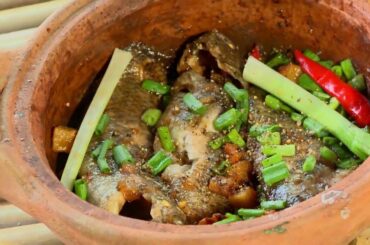 COOKING WITH MY MOM | Super Tasty : Braised Perch | Healthy Foods | Village Food Braised Perch