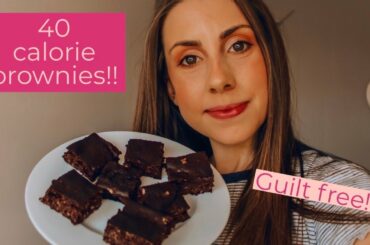 Low calorie, Low sugar brownies // Isolation snacks