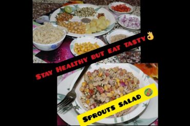 Sprouts Salad | Healthy & Tasty Salad | Pasta Salad | Diet Recipe | Pallabi's Diary.|