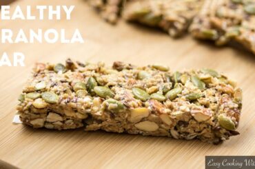 Chewy Granola Bar Recipe [No Bake] | Healthy Granola Bar Recipe