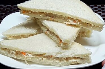 Chicken mayonnaise sandwich recipe.Ramadan special.how to make sandwich at home.healthy snack.