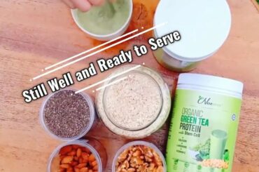 Healthy Breakfast Idea Nuewee Organic Green Tea Protein with Stem Cell