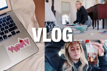 VLOG: best salad recipe, new coffee recipe, organization & friends