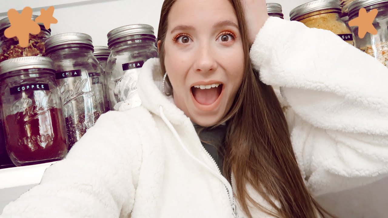 cleaning & organizing my small PANTRY! | aesthetic labeling, healthy snacks cleaning & organizing my small PANTRY! | aesthetic labeling, healthy snacks