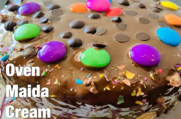 Whole Wheat Banana Cake and Simple Decoration || Healthy Birthday Cake || No Oven No Maida No Cream