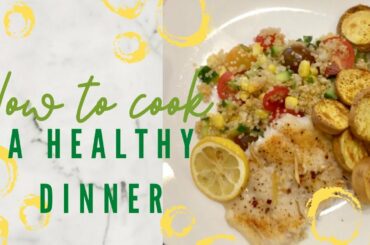 Making a healthy dinner for a Family of 5 -- nice Light & Bright!