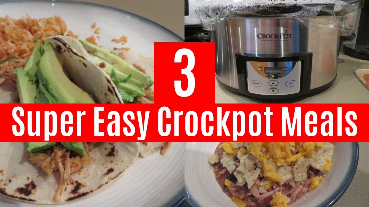 3 SUPER EASY CROCKPOT MEALS | HEALTHY CHICKEN RECIPES 3 SUPER EASY CROCKPOT MEALS | HEALTHY CHICKEN RECIPES