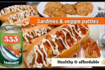 SARDINES & VEGGIE PATTIES | healthy & affordable recipe | pang merienda na pang ulam pa👌