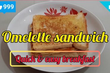How to make Omelette sandwich | Quick & easy breakfast | Malaysian style |Homemade omelette sandwich