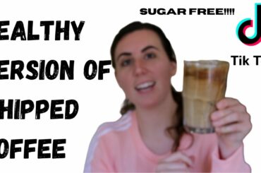 How To Make HEALTHY Whipped Coffee | No Sugar & Low Calorie