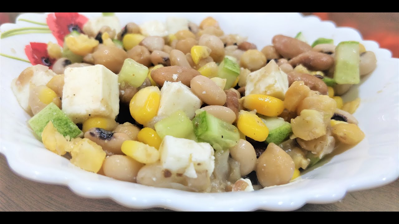 Super Healthy 3-Beans Salad Recipe : Gluten Free : Protein-Rich, Iron-Rich Super Healthy 3-Beans Salad Recipe : Gluten Free : Protein-Rich, Iron-Rich