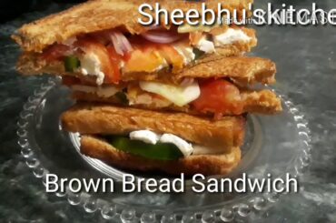 Weight loos Sandwithch|Brown Bread Sandwitch| Healthy Breakfast Recipe| Sandwitch for weight loss