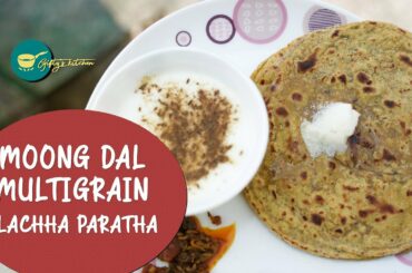 Moong Dal Multigrain Lachha Paratha -A Gifty's Kitchen | Healthy Breakfast Recipe | Multigrain