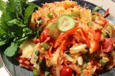 SALAD:healthy papaya salad || papaya recipe