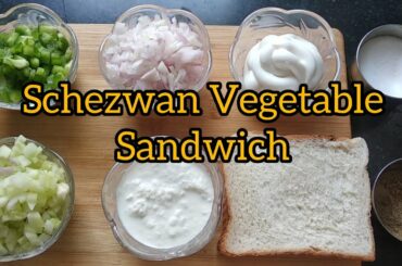 Schezwan Vegetable Sandwich | Mayo Sandwich | Healthy and most tasty breakfast recipe |