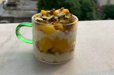 Mango sandesh |  Low calorie dessert| meetha | 5 mins recipe | No cook dessert