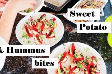 Sweet Potato and Hummus bites | Life in Switzerland | Healthy Lunch Idea
