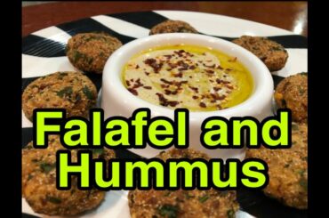 FALAFEL AND HUMMUS / LEBANESE  RECIPE / EASY TASTY AND HEALTHY  RECIPE