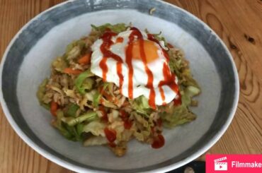 Quick, easy, tasty and healthy lunch or dinner Nasi Goreng
