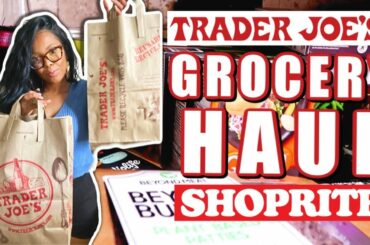😳 MASSIVE Trader Joe's Haul for A *Foodie ! ShopRite Vegetarian EASY Healthyish Meal Ideas & SNACKS