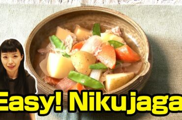 【Nikujaga】Easy with a microwave! Timesaving! Sugar-free!Healthy recipe