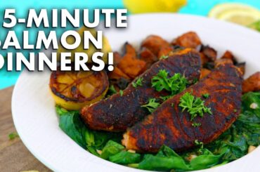 15 MINUTE Salmon Dinner Recipes – 3 Quick Dinner Ideas