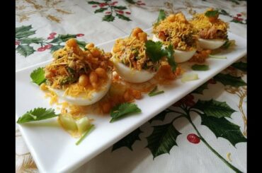 135+ VIEWS Boiled egg chaat | Street Food Recipe | Delicious and healthy snack for kids in 5 minutes