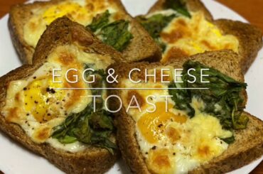 CHEESY BAKED EGG TOAST || Quick- Easy- Healthy Recipe for Breakfast & Merienda || Yum!